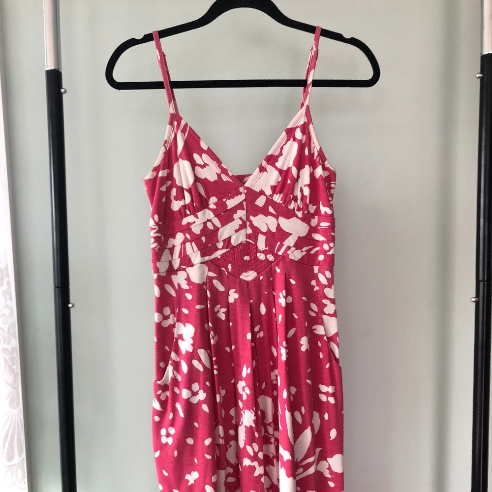 Pink and White Dress